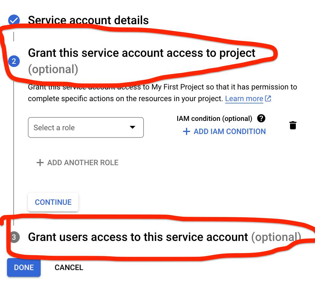 create-service-account-optionals